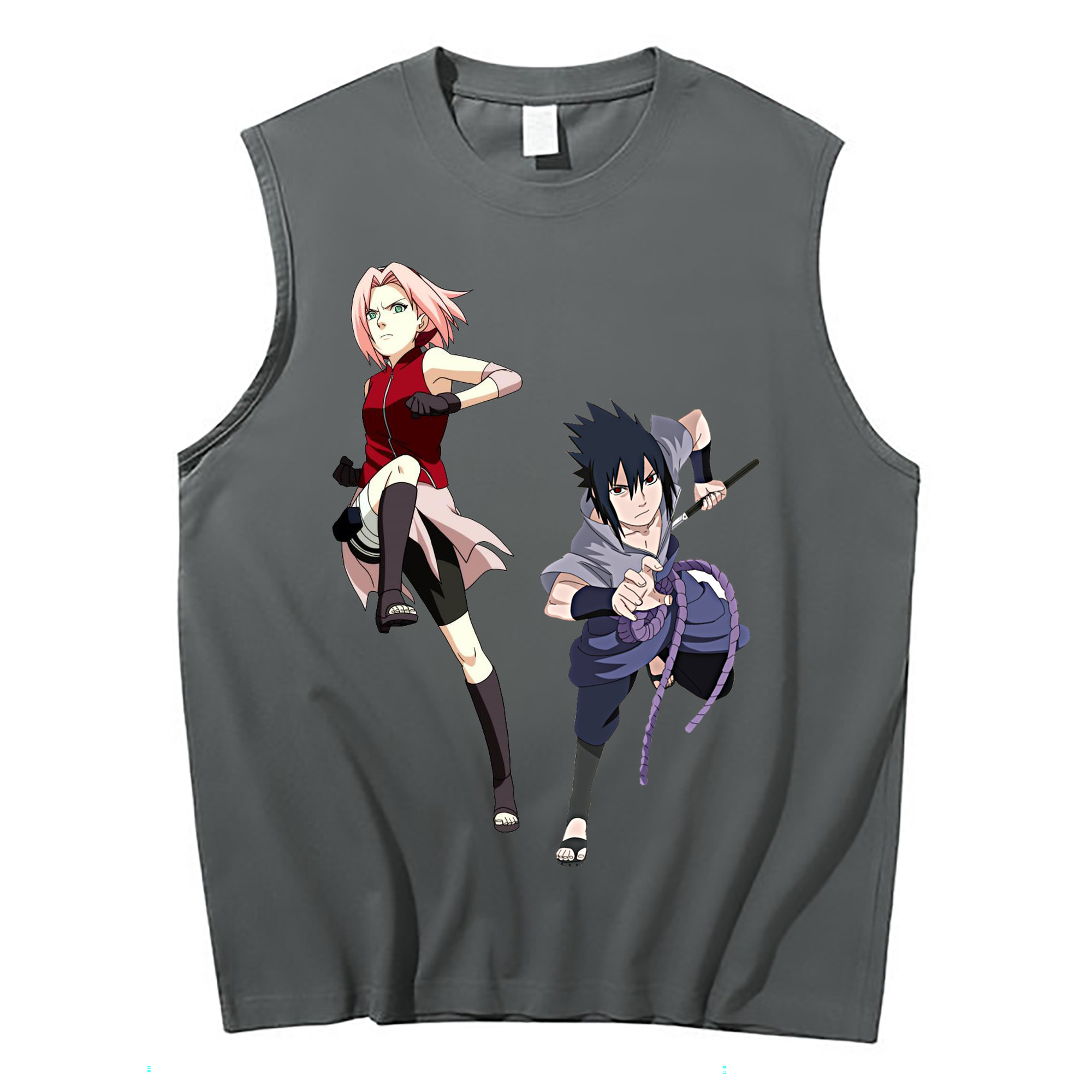 （画像用） NARUTO -ナルト- 春野サクラ Haruno Sakura コットン100％タンクトップ（フロントプリント）